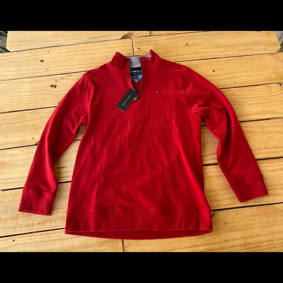 Youth Largs Tommy Hilfiger Red Pullover - Picture 1 of 5